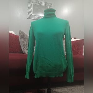 Ralph Lauren Vibrant Green Turtleneck Sweater